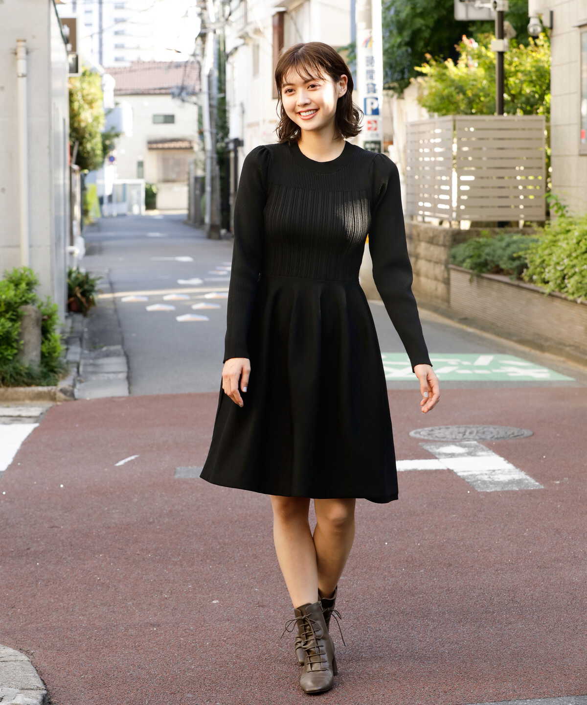 《sweet掲載商品》コウチクニットミニワンピース