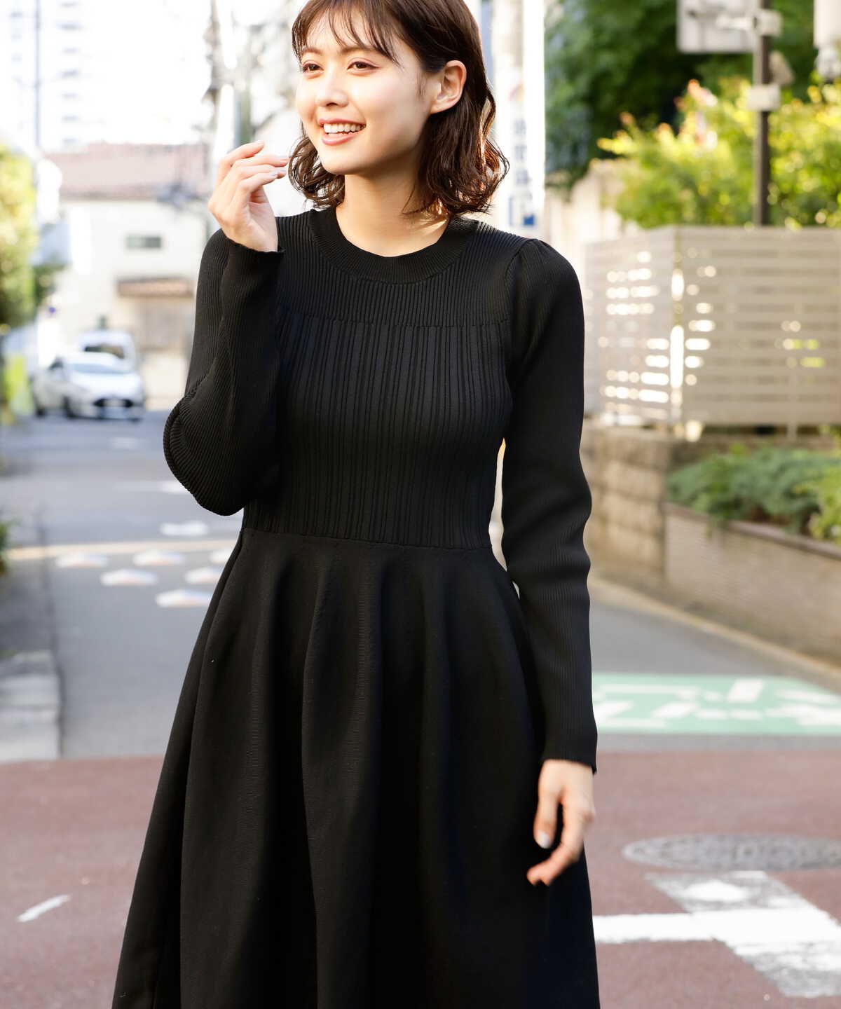 《sweet掲載商品》コウチクニットミニワンピース