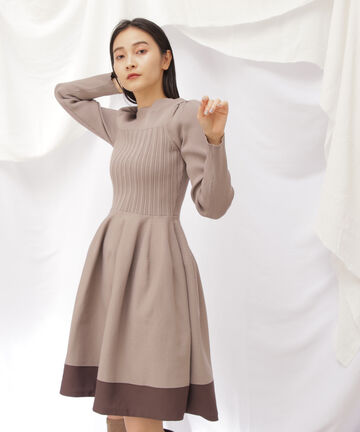 【先行予約10月中旬-10月下旬入荷予定】コウチクニットミニワンピース