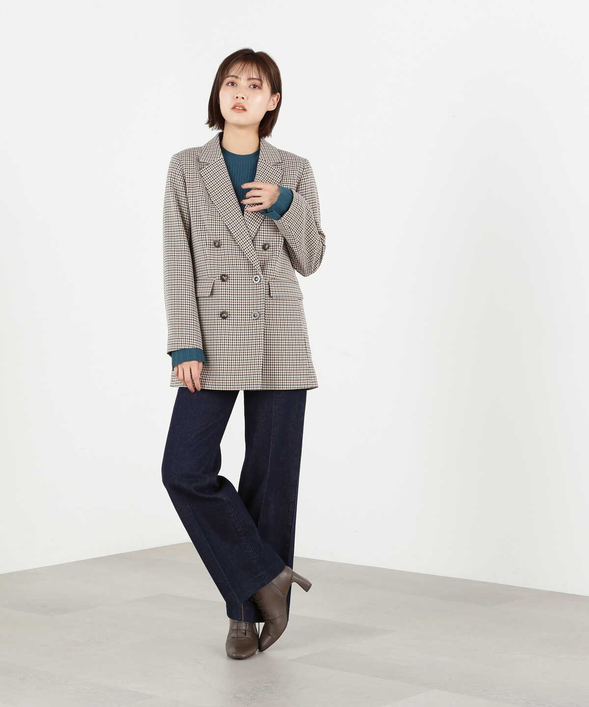 《sweet掲載商品》スリーピーススーツ ジャケット WEB限定カラー：エクリュ