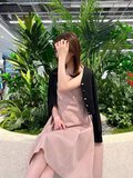 クリスタルボタンUVニットカーディガン