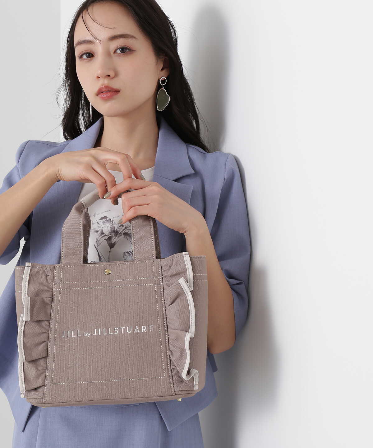 JILL BY JILLSTUART フリルトートS モカ - トートバッグ