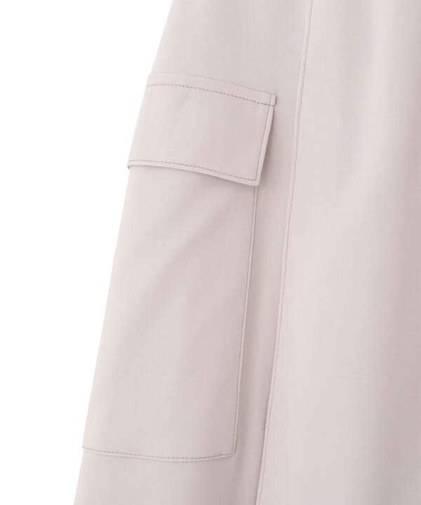 【eS】ポケット付きタックプリーツスカート