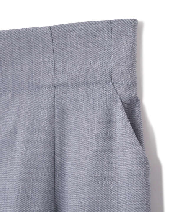 リネンライクタイトスカート　WEB限定カラー:ブルー