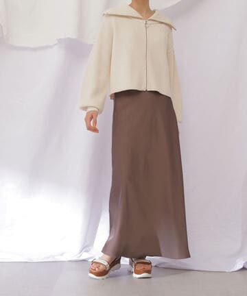 【eS】サテンナロースカート