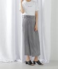 【eS】シャンブレーサテンラップスカート