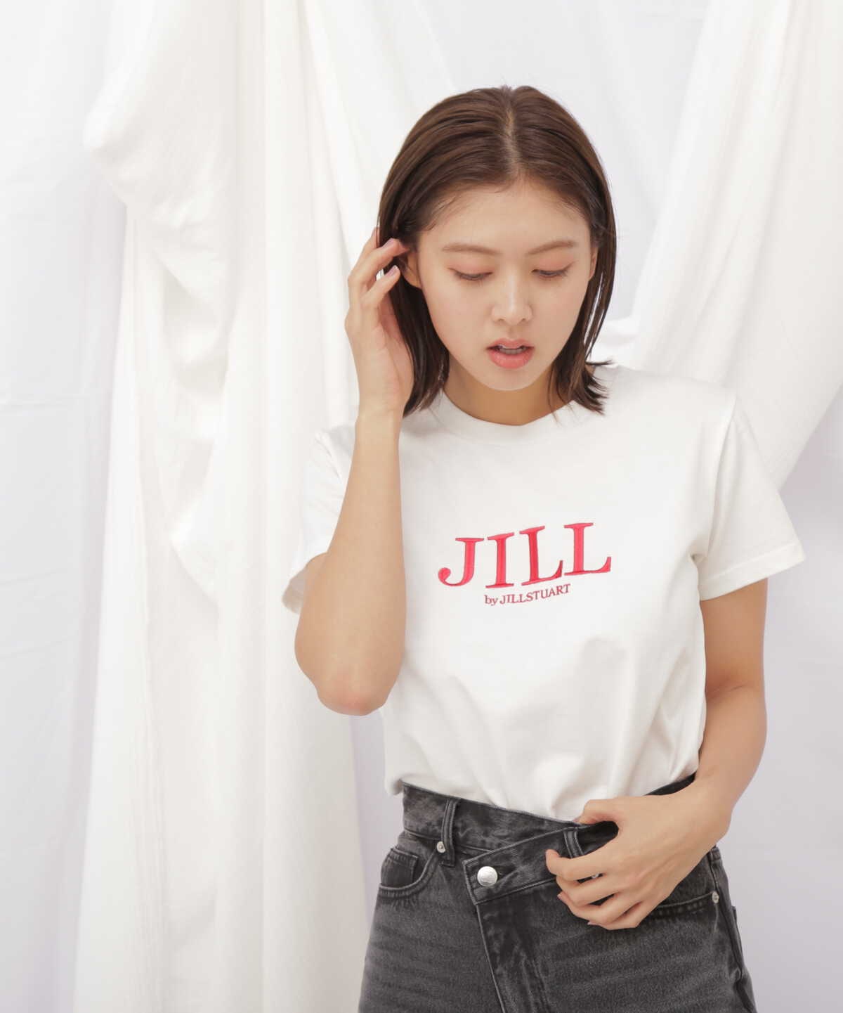 JBオーガニック刺繍ロゴTシャツ WEB限定カラー:コーラル | トップス