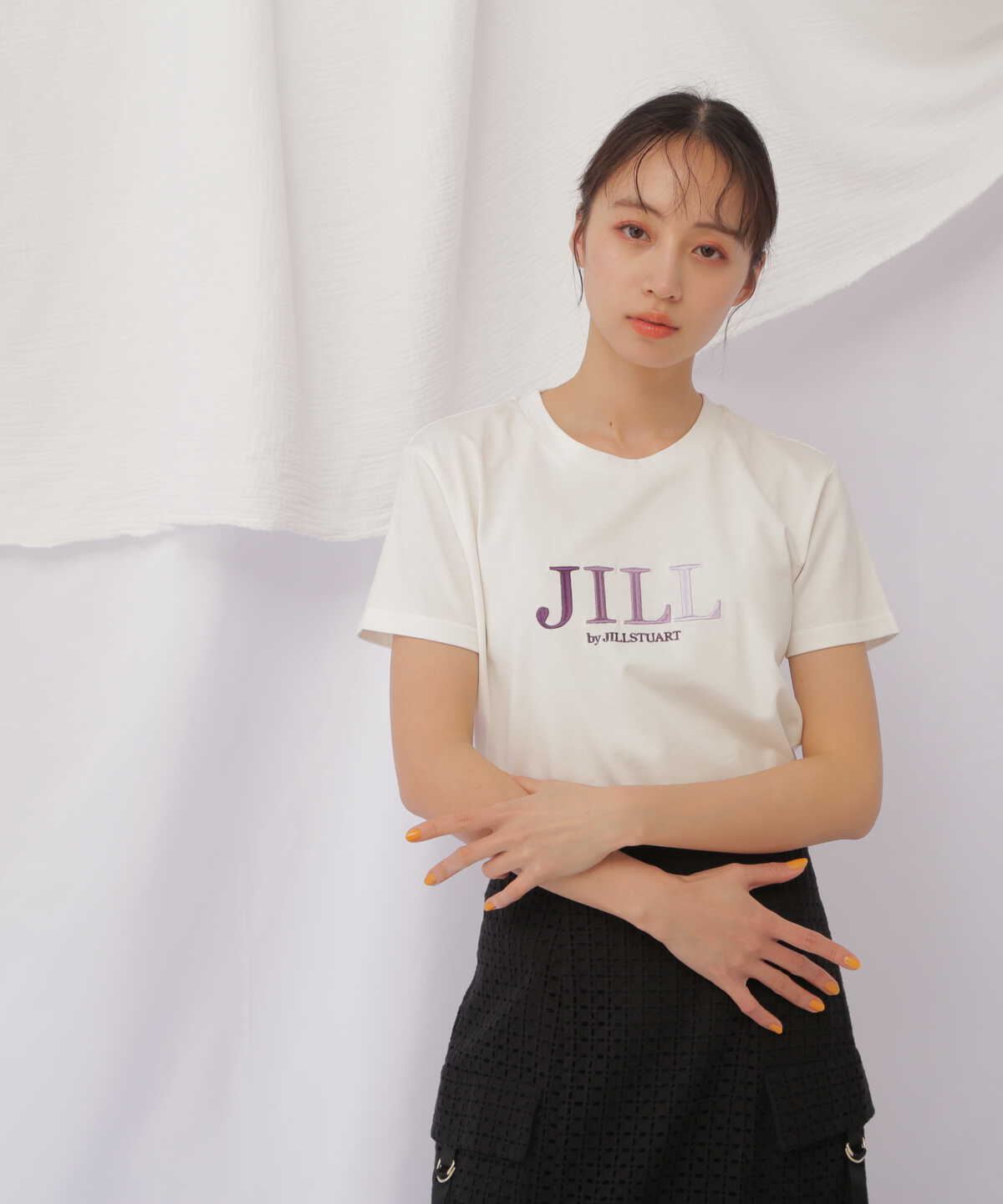 JBオーガニック刺繍ロゴTシャツ WEB限定カラー:コーラル | トップス