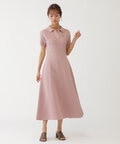 ポロシャツワンピース WEB限定カラー:ピンク