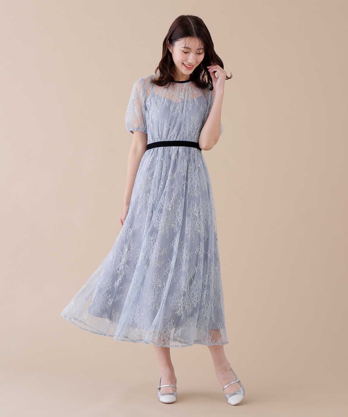 先行予約12月中旬-12月下旬入荷予定】ベロアリボンシアーワンピース | JILL by JILL STUART | ノード センス - NODE  SENSE