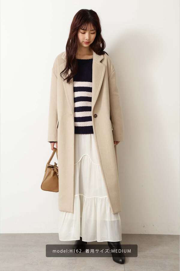 Sシリーズ対応商品 ウール混オーバーチェスターコート Free S Mart サンエービーディーオンラインストア Sanei Online Store