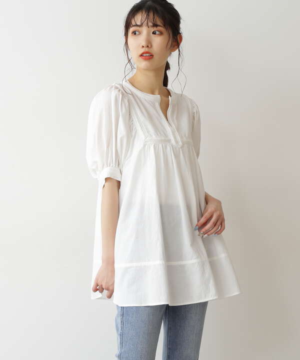 カフタンヨークチュニックブラウス Free S Mart サンエービーディーオンラインストア Sanei Online Store