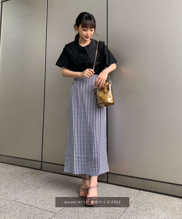 追加生産予約6月中旬 下旬入荷予定 ギンガムチェックタイトスカート Free S Mart フリーズマート 公式 通販mix Tokyo ミックスドットトウキョウ