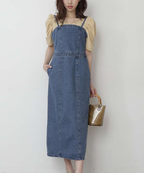 デニムiラインキャミワンピース Free S Mart サンエービーディーオンラインストア Sanei Online Store