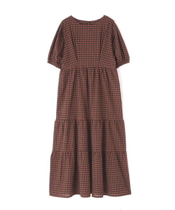 ギンガムチェックティアードマキシワンピース Free S Mart フリーズマート 公式 通販mix Tokyo ミックスドットトウキョウ