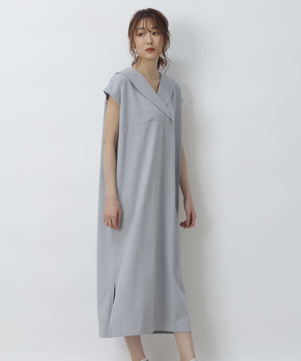 セーラーカラーノースリカットソーワンピース Free S Mart サンエービーディーオンラインストア Sanei Online Store