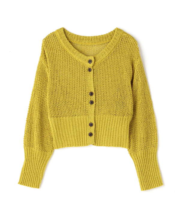 短丈テープヤーンニットカーディガン Free S Mart サンエービーディーオンラインストア Sanei Online Store