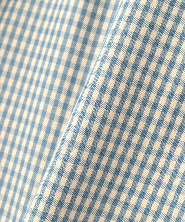 ギンガムチェックパワショル半袖ブラウス Free S Mart サンエービーディーオンラインストア Sanei Online Store