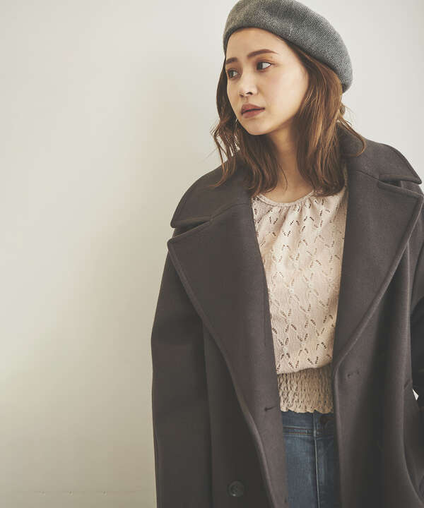 Sシリーズ対応商品 ジャージメルトンダブルブレストコート Free S Mart サンエービーディーオンラインストア Sanei Online Store Sシリーズ対応商品 ジャージメルトンダブルブレストコート Free S Mart サンエービーディーオンラインストア Sanei Online Store