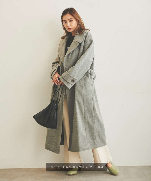 Sシリーズ対応商品 ロングダブルチェスターコート Free S Mart サンエービーディーオンラインストア Sanei Online Store