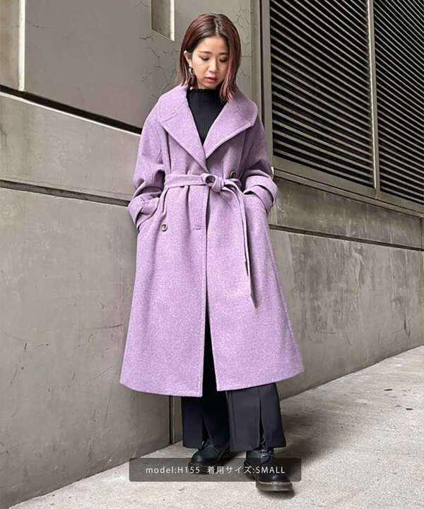 Sシリーズ対応商品 ロングダブルチェスターコート Free S Mart サンエービーディーオンラインストア Sanei Online Store