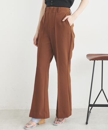  [Sシリーズ対応商品]カルゼカットソーフレアパンツ