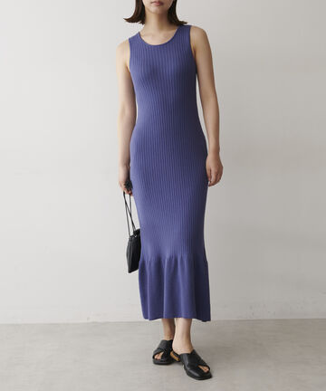 ニットアップリブワンピース