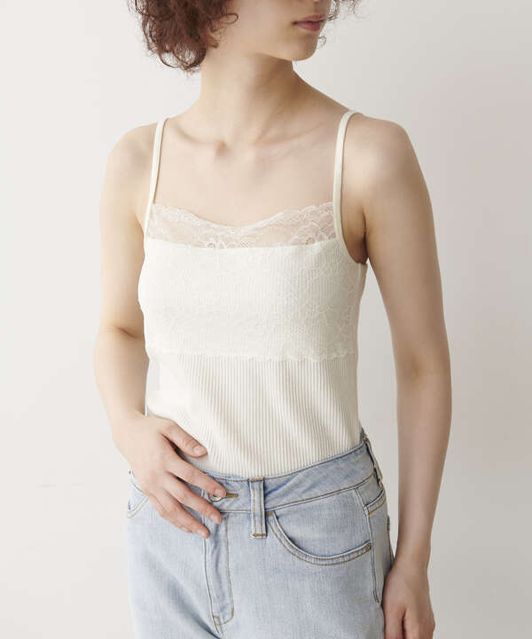 追加 テレコレースキャミソール Free S Mart サンエービーディーオンラインストア Sanei Online Store