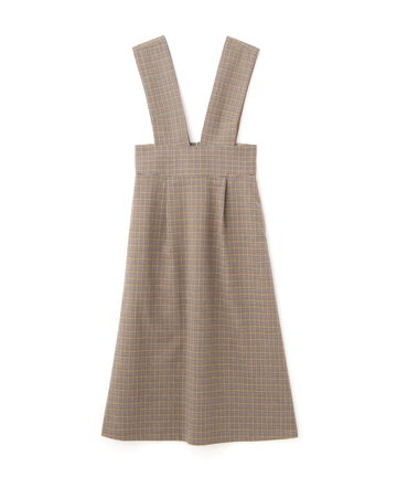 ハイウエストセミフレアジャンパースカート