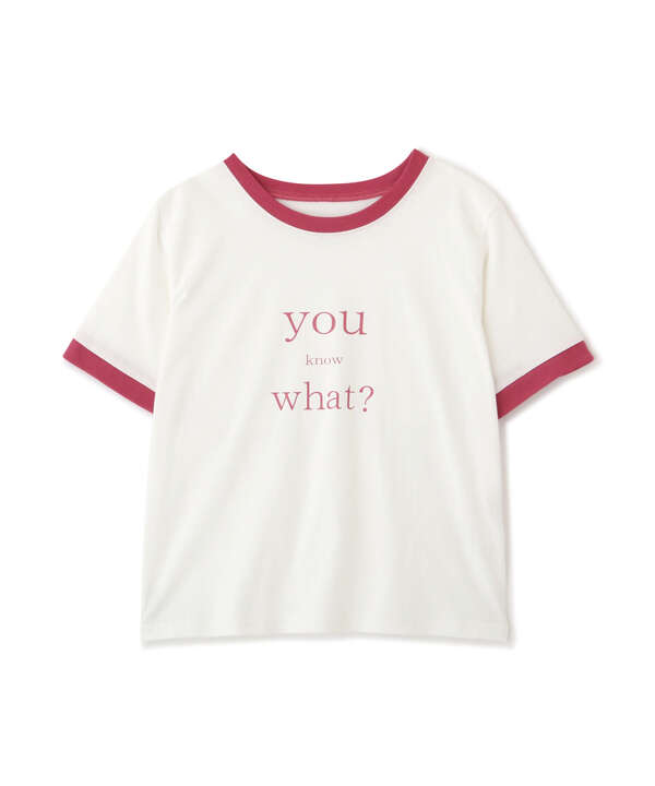 ショート丈ロゴリンガーtシャツ Free S Mart サンエービーディーオンラインストア Sanei Online Store