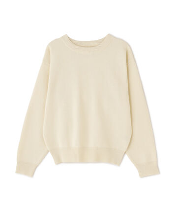 12G総針クルーネックニット