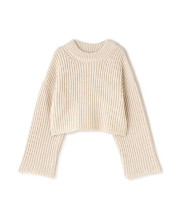 【先行予約10月下旬-11月上旬入荷予定】ワイドスリーブショート丈ニット