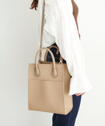 サイドジップトートバッグ