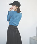 【追加生産予約4月上旬-4月中旬入荷予定】追加  [Sシリーズ対応商品]配色ステッチバックレースアップスカート