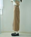 [Sシリーズ対応商品]フロントスリットコーデュロイナロースカート