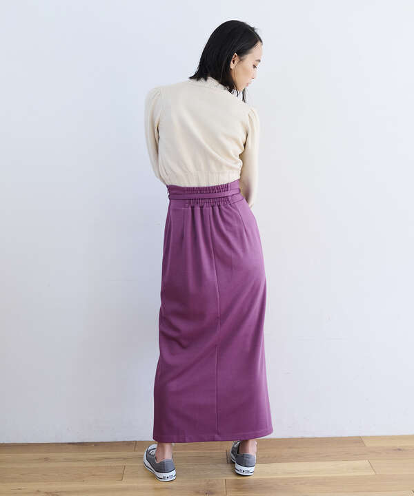 [Sシリーズ対応商品]ベルト付きナロースカート