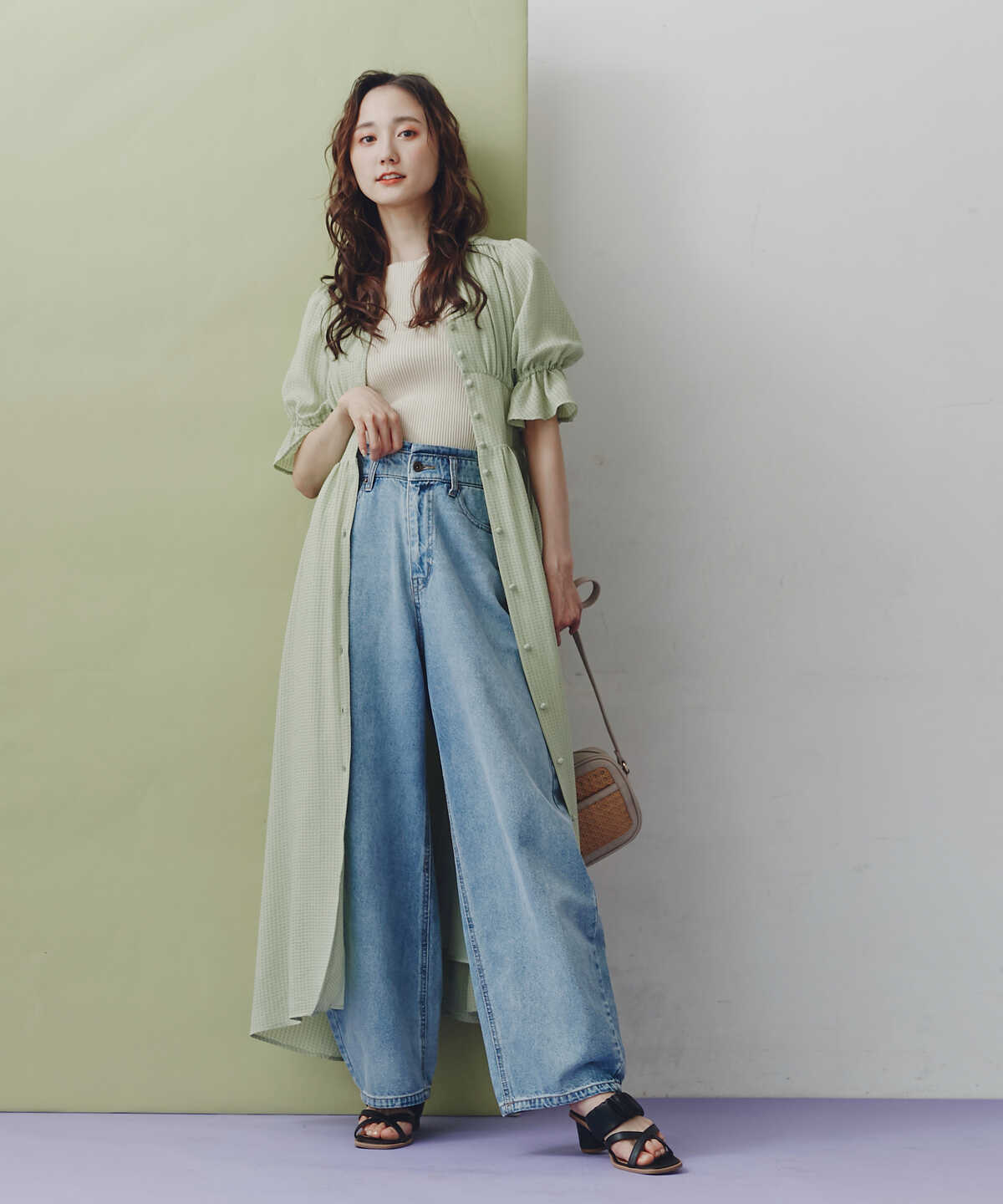 追加  【追加生産予約4月中旬-4月下旬入荷予定】デニムエッグパンツ