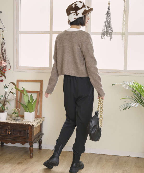 [Sシリーズ対応商品]カルゼカットソーペグトップパンツ