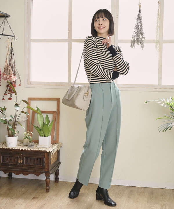 [Sシリーズ対応商品]カルゼカットソーペグトップパンツ