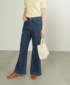 累計2万本突破の大人気デニムパンツ ! [Sシリーズ対応商品]ベーシックワイドデニムパンツ