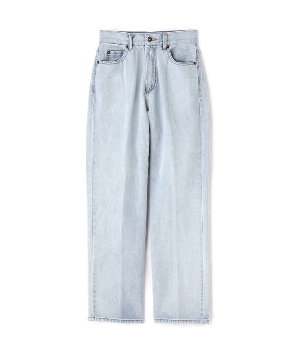 [Sシリーズ対応商品]センタープレスストレートデニムパンツ