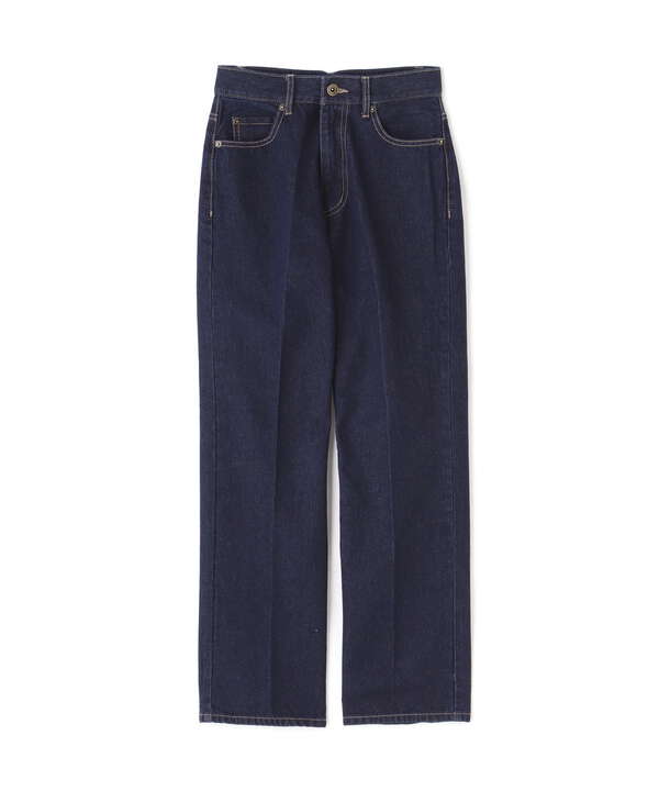 [Sシリーズ対応商品]センタープレスストレートデニムパンツ