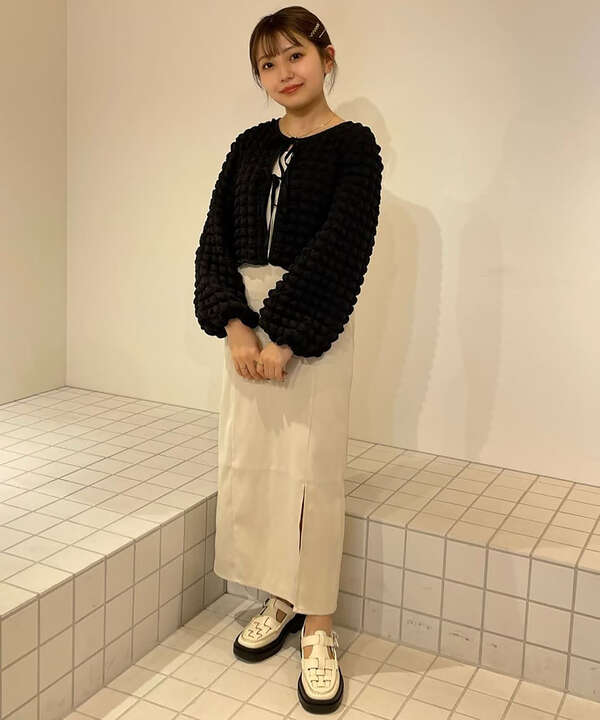 フロントスリットナローキャミジャンスカ