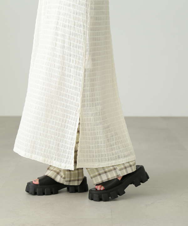 シャーリングシアーキャミワンピース