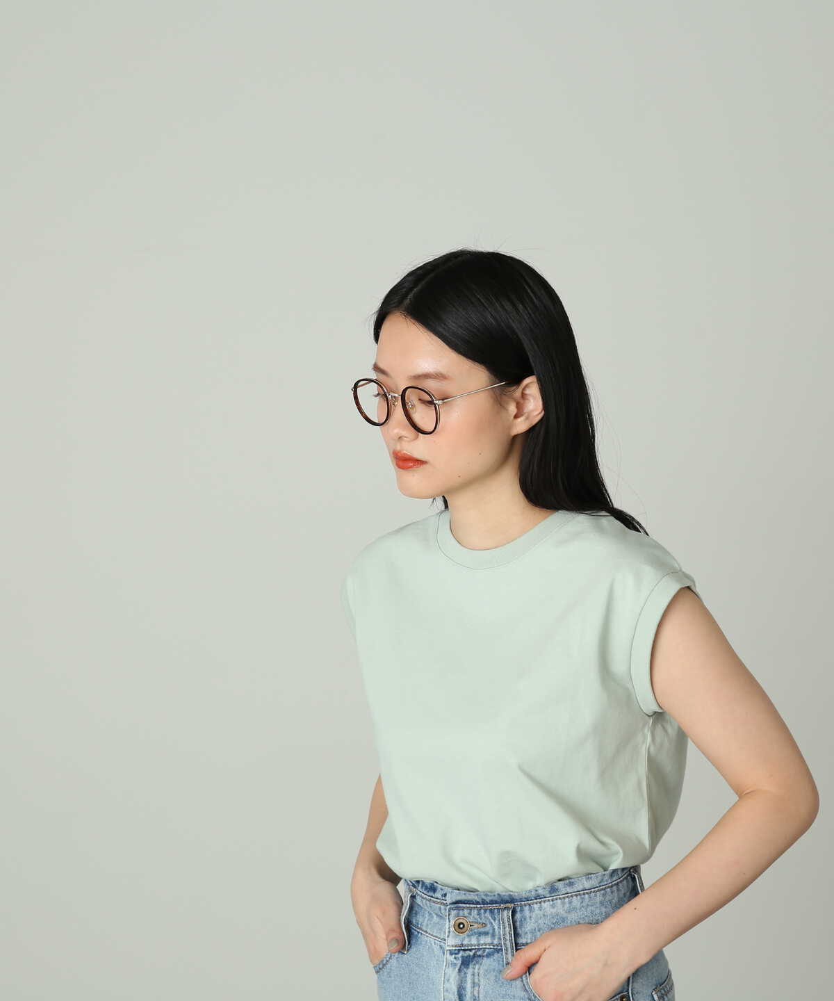 USAコットンフレンチスリーブTシャツ