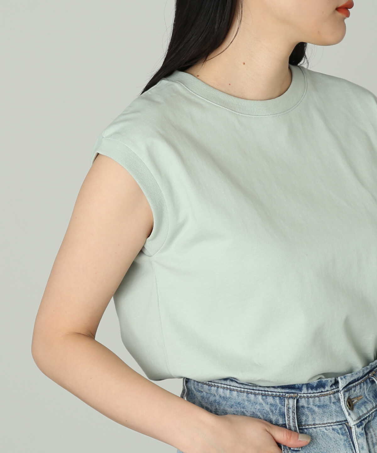 USAコットンフレンチスリーブTシャツ