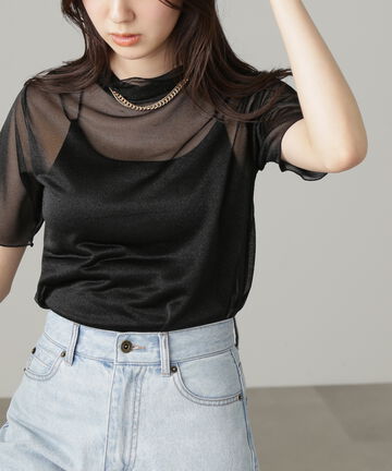 メロー半袖シアーカットソー