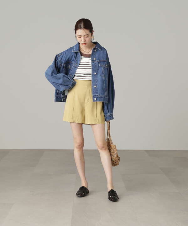Millerカップ付きショート丈Tシャツ