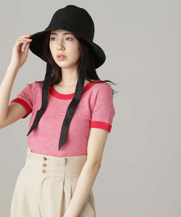 Millerカップ付きショート丈Tシャツ