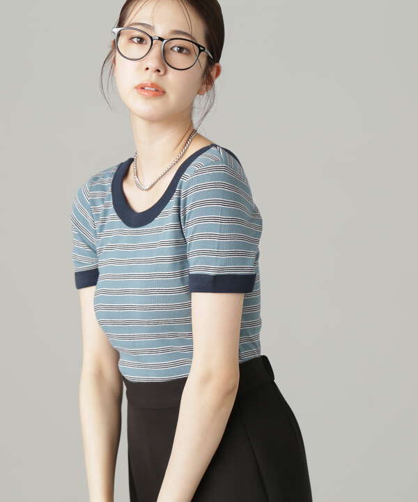 Millerカップ付きショート丈Tシャツ